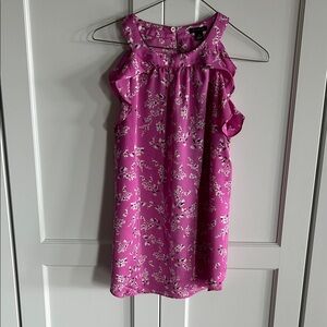 Ann Taylor Pink Floral Top